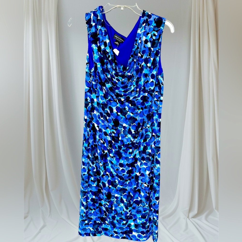 Blue floral dress